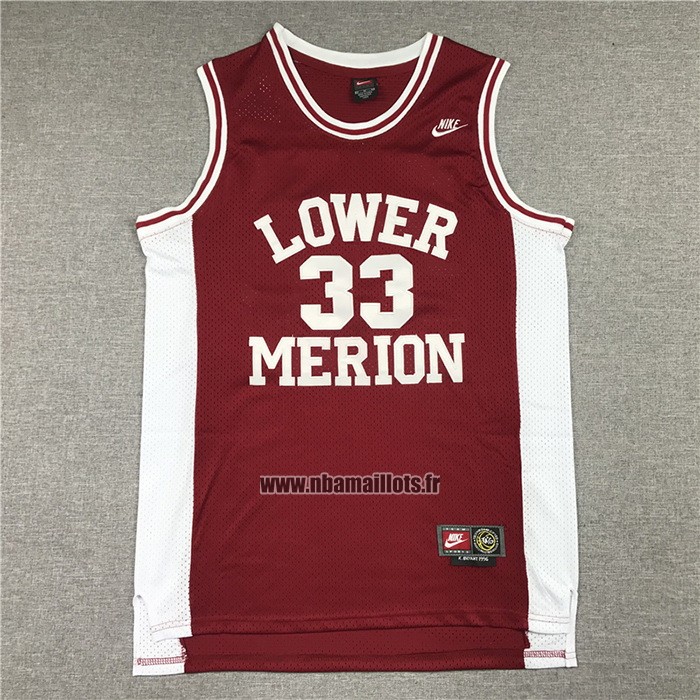 Maillot Lower Merion Kobe Bryant No 33 Rouge